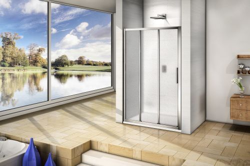 Душевая перегородка Good Door ORION ОР00005 140х185 стекло матовое профиль хром глянцевый