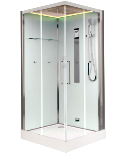 Душевая кабина Timo Premium H-516 100х100 квадратная с крышей ориентация универсальная