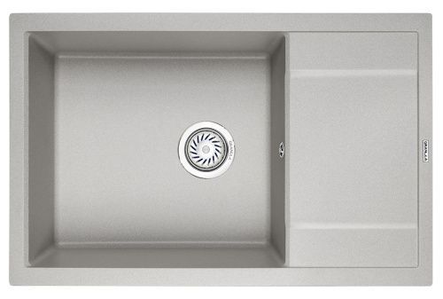 Кухонная мойка Granula 7805, БАЗАЛЬТ 78х50 цвет серый поверхность матовая