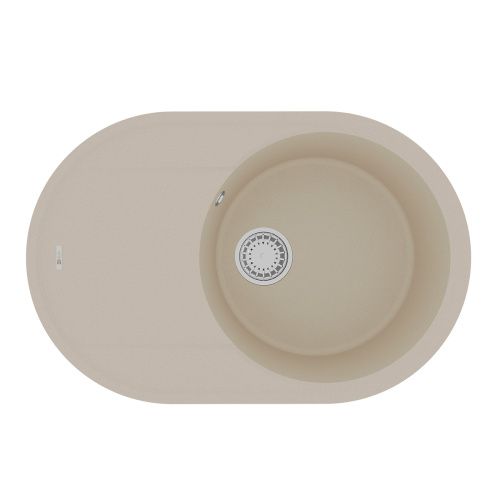 Кухонная мойка LeMark Lacha 760 9910056 76х50 цвет бежевый поверхность матовая