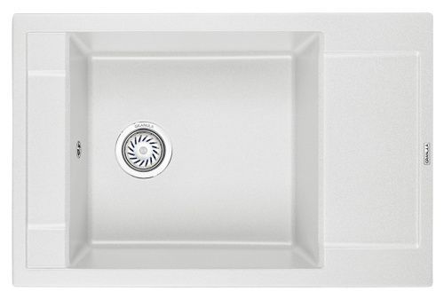 Кухонная мойка Granula 7806, АРКТИК 78х50 цвет светло-серый поверхность матовая