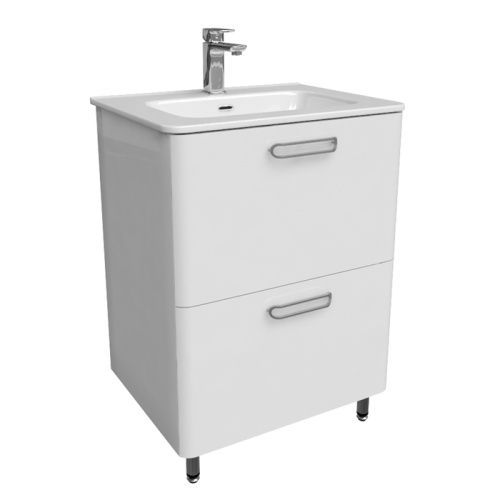 Тумба с раковиной IDDIS Brick BRI60WFi95K 60х47х81 напольная цвет белый