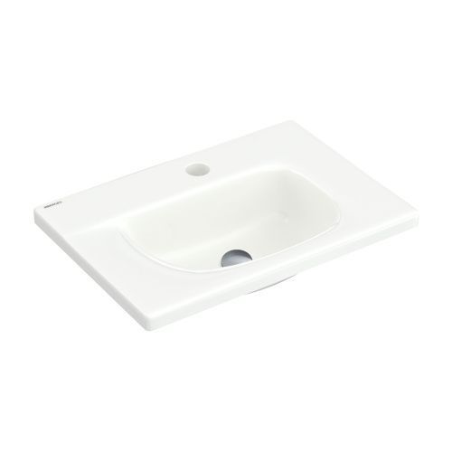 Раковина из сантехнического фарфора Berges Small 182008 45х31 подвесная цвет белый глянцевый