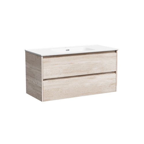 Тумба под раковину Sancos Libra LB100EG 99х45х50 подвесная цвет дуб галифакс натуральный