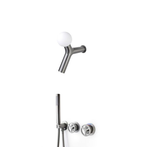 Душевая система Bronze de Luxe 5011GG-L встраиваемая в стену цвет графит