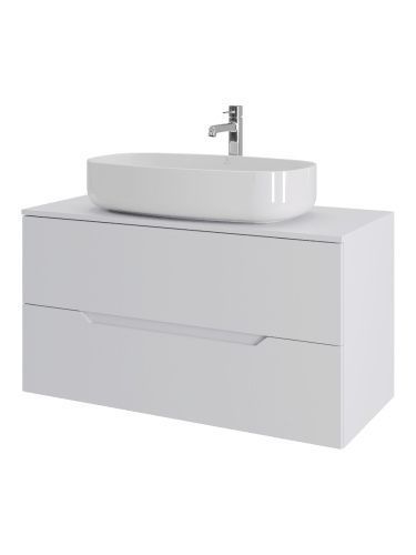 Тумба с раковиной Orange Line Li-100TuwMDF+B07-675W 101х46х68