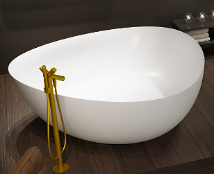 Ванна из искусственного камня Riho OVIEDO B125001105 160х160 отдельностоящая овальная