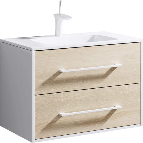 Тумба под раковину Aqwella Y MAI0175 76х46х53 подвесная цвет коричневый