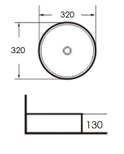 Раковина из сантехнического фаянса Grossman GR-3021 30х40 накладная цвет белый без отверстий под смеситель - фото 4
