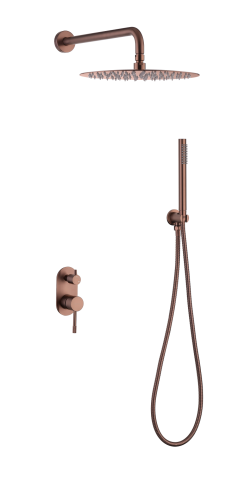 Душевая система Boheme Uno 464-CB встраиваемая цвет медь брашированная