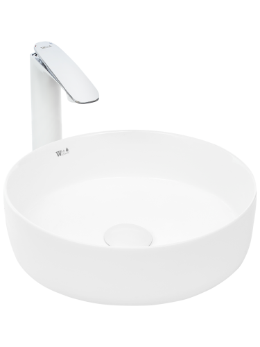 Раковина из санфаянса WeltWasser WW SK 10000003854 36х36 подвесная цвет белый глянцевый без отверстий под смеситель