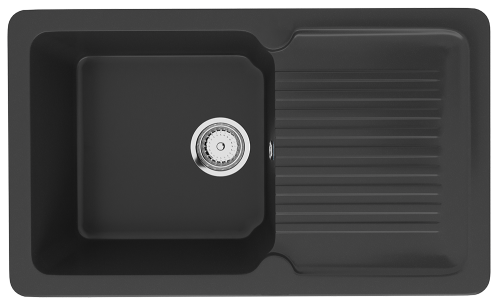 Кухонная мойка Ulgran Classic U-506-344 77х50 цвет черный
