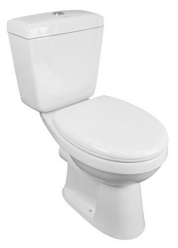 Унитаз-компакт напольный с бачком Creo Ceramique PROJECT PR1002S+PR1005D+C257S(PR1001S) белый с сиденьем микролифт каскадный смыв