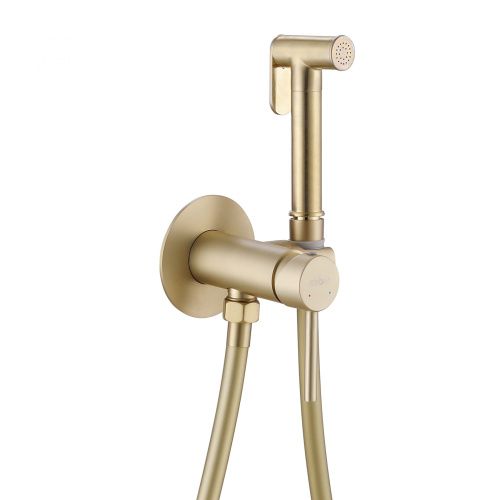 Гигиенический душ со смесителем ABBER Wasser Kreis AF8125G золото матовое