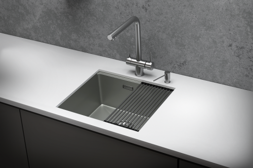 Кухонная мойка Granula Kitchen Space 5045U, СТАЛЬ МАТОВАЯ 50х45 цвет сталь матовая поверхность матовая