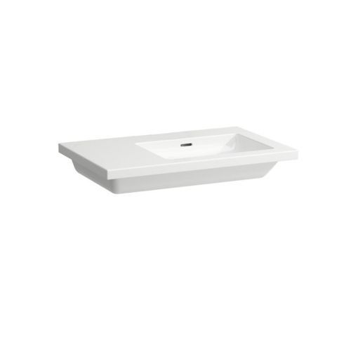 Раковина Laufen Living Square 8.1743.9.000.109.1 80 см встраиваемая цвет белый без отверстий под смеситель