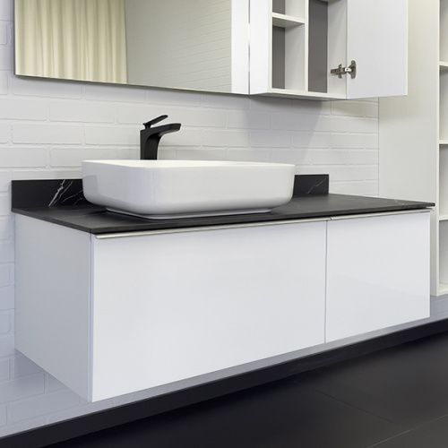 Тумба с раковиной Comforty Милан 00-00014006CF 120х52х55 подвесная цвет белый