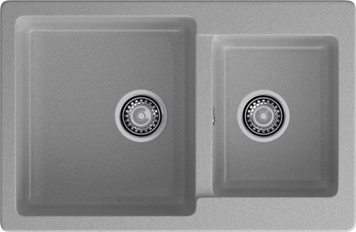 Кухонная мойка Granfest Practik P-780K серый 78х51 цвет серый поверхность матовая
