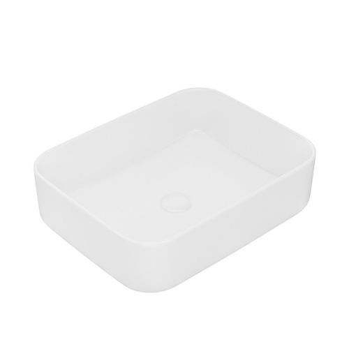 Раковина керамическая IDDIS Bridge BRIWS05i27 39х50 накладная цвет белый без отверстий под смеситель