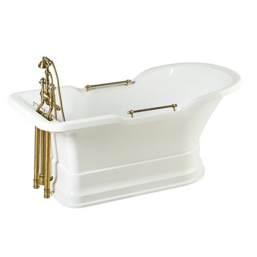 Ванна из искусственного мрамора Migliore IMPERO PODIUM 25811 180х87 отдельностоящая прямоугольная