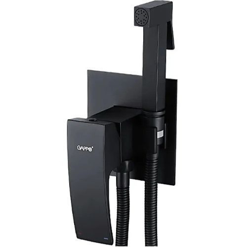 Гигиенический душ со смесителем Gappo G07-6 G7207-6 черный матовый