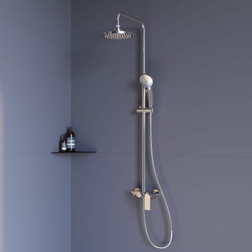 Душевая стойка RGW Shower Panels 59140126-01 настенная цвет хром