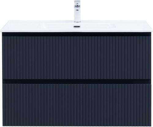 Тумба под раковину Aquanet Джейн (Flat) 00335431 100х45х64 подвесная цвет синий