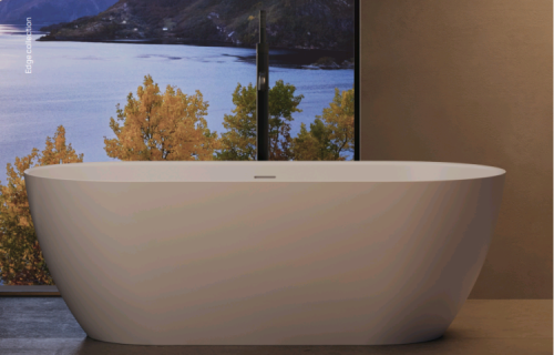 Ванна из искусственного камня Dea Design Edge DD8670 1700 18 170х80 отдельностоящая овальная