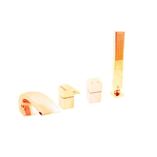 Смеситель RavSlezak LR572.5PZ на борт ванны золото