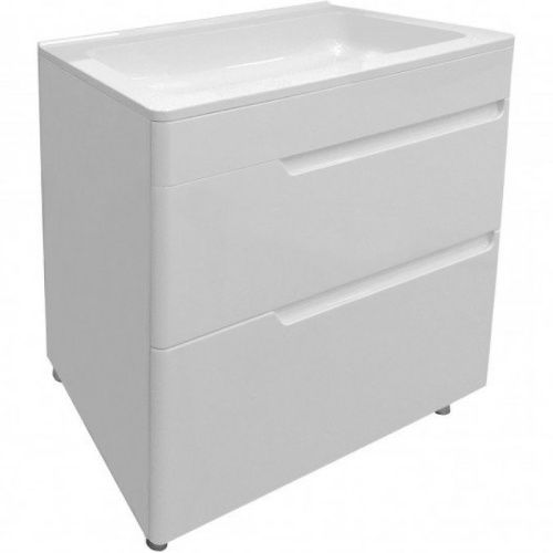 Тумба с раковиной Эстет Kare Luxe ФР-00005719 80х45х86 напольная цвет белый