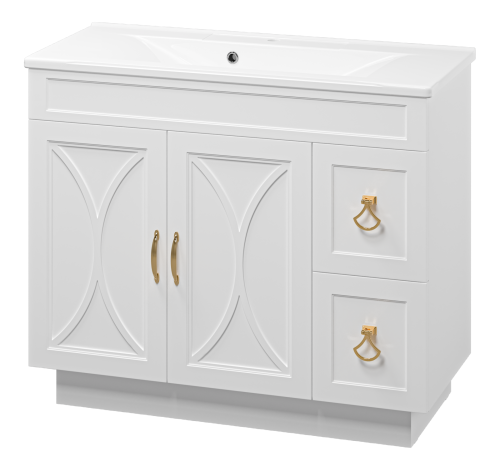 Тумба под раковину Misty Амбра П-Амб0100-011-2Я 97х43х80 напольная