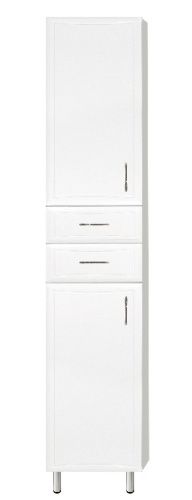 Шкаф-пенал Loranto Коралл CS00025620 40х33х197 напольный цвет белый