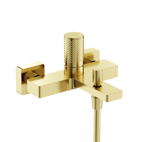 Смеситель для ванны и душа Sancos Nexus SC9014BG настенный брашированное золото