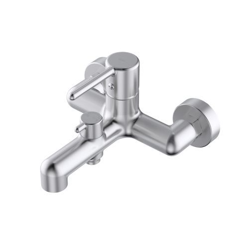 Смеситель для ванны и душа IDDIS Aiger AIGBC00i02WA настенный хром матовый