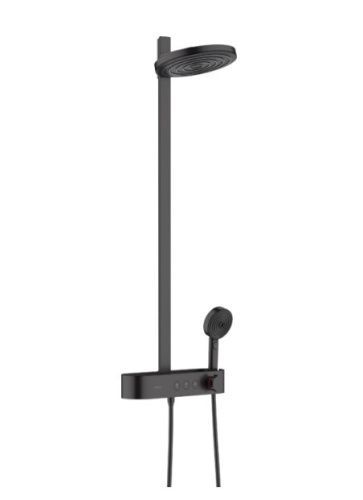 Душевая стойка Hansgrohe Pulsify S 24240670 настенная цвет черный матовый