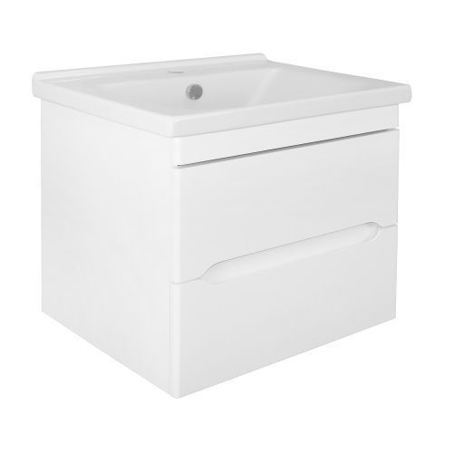 Тумба с раковиной Loranto Арфа CS00067608 61х46х55 цвет белый глянцевый