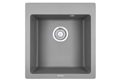 Кухонная мойка Granula 4651, АЛЮМИНИУМ 47х51 цвет серый поверхность матовая