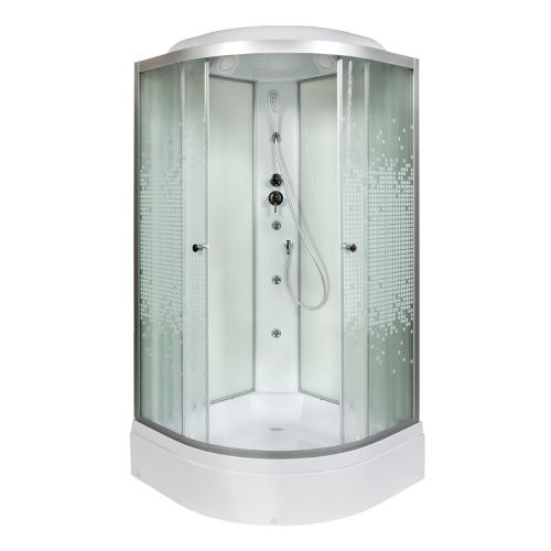 Душевая кабина AvaCan L710GM 100х100 четверть круга с крышей ориентация универсальная