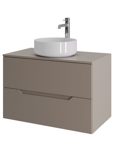 Тумба с раковиной Orange Line Li-80TuLMDF+B09-360W 81х46х66 цвет бежевый