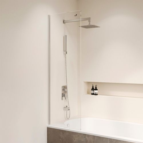 Душевая шторка на ванну RGW Screens 35110562840-11 40х150 стекло прозрачное профиль хром глянцевый ориентация универсальная