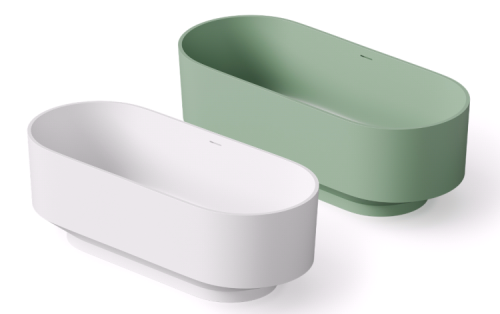 Ванна из искусственного камня Dea Design Shadow DD8675 1700 18 170х72 отдельностоящая овальная