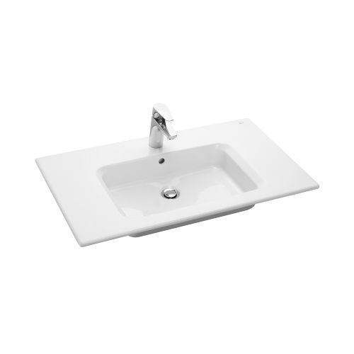 Раковина из сантехнического фарфора Roca 7.3279.A.400.0 80х46 подвесная цвет белый 1 отверстие под смеситель