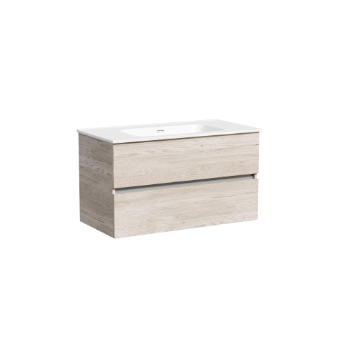 Тумба под раковину Sancos Urban UR90EG 89х45х55 подвесная цвет дуб галифакс натуральный
