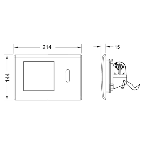 Панель смыва инфракрасная Tece TECEplanus 9240353 цвет хром - фото 2