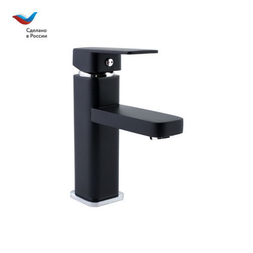 Смеситель Славен Коттедж СЛ-ОД-Н1Ч на раковину черный/хром
