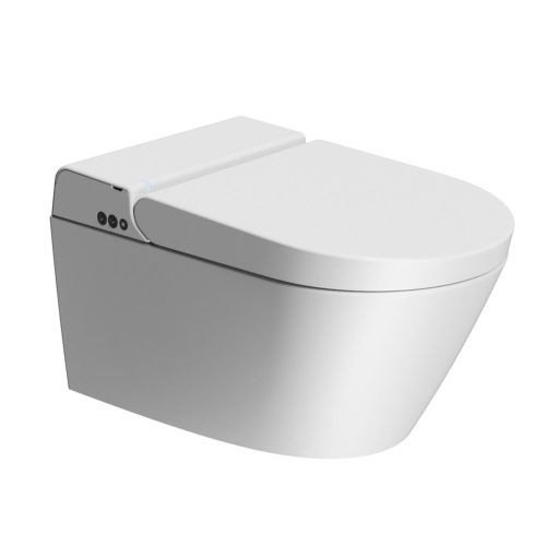 Унитаз-биде электронный подвесной GSI Wclean 7418K09 белый матовый с сиденьем микролифт безободковый смыв торнадо