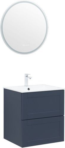 Тумба под раковину Aquanet Терра 00313243 59х49х64 подвесная цвет синий