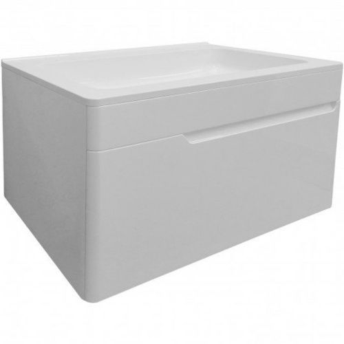 Тумба с раковиной Эстет Kare Luxe ФР-00005718 80х45х48 подвесная цвет белый