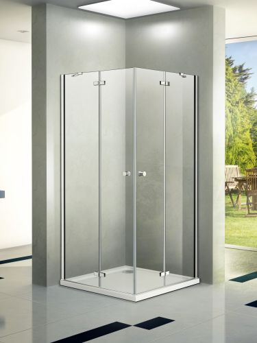 Душевой уголок WeltWasser WW200 10000002932 90х90 стекло прозрачное профиль хром глянцевый без поддона