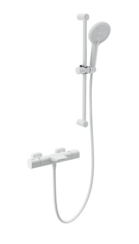 Душевой гарнитур со смесителем Wonzon & Woghand WW-C2017-A-MW настенный белый